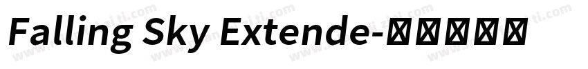 Falling Sky Extende字体转换